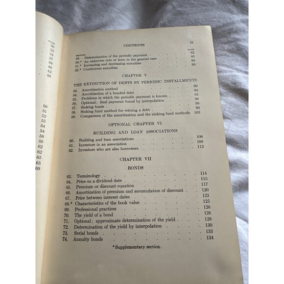 Mathematics Of Investment By Hart 1929 Revised Edition D.C. Heath & Co. Hardcove - Picture 6 of 16